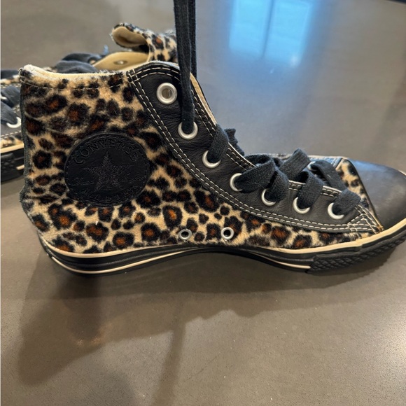 Converse Shoes - Converse Women’s Leopard Print High-Top Sneakers